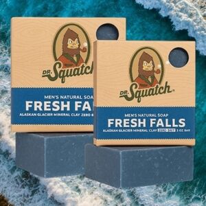 NWT 2 Dr. Squatch Fresh Falls Bar Soap